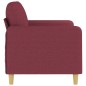 vidaXL 2-Sitzer-Sofa Weinrot 120 cm Stoff vidaXL 2-Sitzer-Sofa Weinrot 120 cm Stoff
