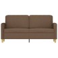 vidaXL 2-Sitzer-Sofa Braun 140 cm Stoff vidaXL 2-Sitzer-Sofa Braun 140 cm Stoff