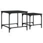 vidaXL Satztische 2 Stk. Schwarz Holzwerkstoff vidaXL Satztische 2 Stk. Schwarz Holzwerkstoff