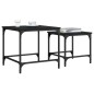 vidaXL Satztische 2 Stk. Schwarz Holzwerkstoff vidaXL Satztische 2 Stk. Schwarz Holzwerkstoff
