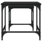 vidaXL Satztische 2 Stk. Schwarz Holzwerkstoff vidaXL Satztische 2 Stk. Schwarz Holzwerkstoff