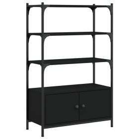 vidaXL Bücherregal 3 Böden Schwarz 70x30x109,5 cm Holzwerkstoff
