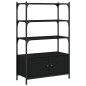 vidaXL Bücherregal 3 Böden Schwarz 70x30x109,5 cm Holzwerkstoff vidaXL Bücherregal 3 Böden Schwarz 70x30x109,5 cm Holzwerkstoff