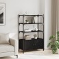 vidaXL Bücherregal 3 Böden Schwarz 70x30x109,5 cm Holzwerkstoff vidaXL Bücherregal 3 Böden Schwarz 70x30x109,5 cm Holzwerkstoff