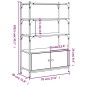 vidaXL Bücherregal 3 Böden Schwarz 70x30x109,5 cm Holzwerkstoff vidaXL Bücherregal 3 Böden Schwarz 70x30x109,5 cm Holzwerkstoff