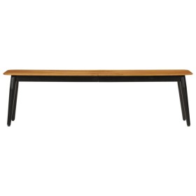 vidaXL Sitzbank 160x40x45 cm Massivholz Mango und Eisen