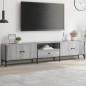 vidaXL TV-Schrank mit Schublade Grau Sonoma 200x25x44 cm Holzwerkstoff vidaXL TV-Schrank mit Schublade Grau Sonoma 200x25x44 cm Holzwerkstoff