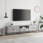 vidaXL TV-Schrank mit Schublade Grau Sonoma 200x25x44 cm Holzwerkstoff vidaXL TV-Schrank mit Schublade Grau Sonoma 200x25x44 cm Holzwerkstoff