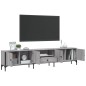 vidaXL TV-Schrank mit Schublade Grau Sonoma 200x25x44 cm Holzwerkstoff vidaXL TV-Schrank mit Schublade Grau Sonoma 200x25x44 cm Holzwerkstoff