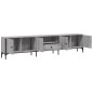 vidaXL TV-Schrank mit Schublade Grau Sonoma 200x25x44 cm Holzwerkstoff vidaXL TV-Schrank mit Schublade Grau Sonoma 200x25x44 cm Holzwerkstoff