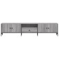 vidaXL TV-Schrank mit Schublade Grau Sonoma 200x25x44 cm Holzwerkstoff vidaXL TV-Schrank mit Schublade Grau Sonoma 200x25x44 cm Holzwerkstoff