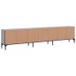 vidaXL TV-Schrank mit Schublade Grau Sonoma 200x25x44 cm Holzwerkstoff vidaXL TV-Schrank mit Schublade Grau Sonoma 200x25x44 cm Holzwerkstoff