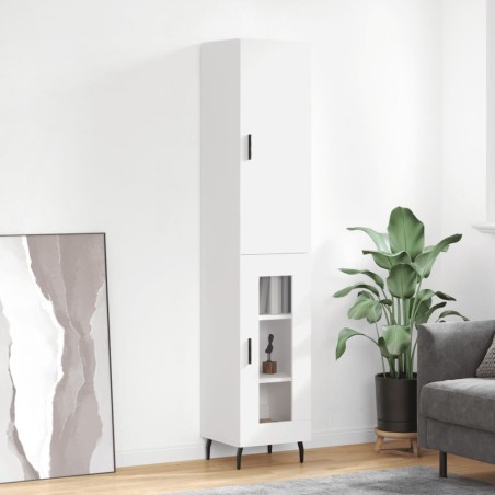 Highboard Weiß 34,5x34x180 cm Holzwerkstoff