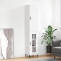 Highboard Weiß 34,5x34x180 cm Holzwerkstoff Highboard Weiß 34,5x34x180 cm Holzwerkstoff
