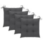 vidaXL Gartenstühle mit Kissen 4 Stk. Massivholz Akazie vidaXL Gartenstühle mit Kissen 4 Stk. Massivholz Akazie
