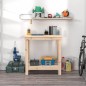 vidaXL Werkbank 80x50x80 cm Massivholz Kiefer vidaXL Werkbank 80x50x80 cm Massivholz Kiefer