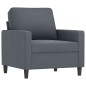 vidaXL Sessel mit Hocker Dunkelgrau 60 cm Samt vidaXL Sessel mit Hocker Dunkelgrau 60 cm Samt