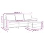 vidaXL 3-Sitzer-Sofa mit Hocker Dunkelgrau 180 cm Samt vidaXL 3-Sitzer-Sofa mit Hocker Dunkelgrau 180 cm Samt