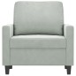 vidaXL Sessel Hellgrau 60 cm Samt vidaXL Sessel Hellgrau 60 cm Samt