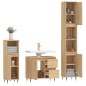 vidaXL 3-tlg. Badmöbel-Set Sonoma-Eiche Holzwerkstoff vidaXL 3-tlg. Badmöbel-Set Sonoma-Eiche Holzwerkstoff