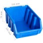 vidaXL Stapelboxen 20 Stk. Blau Kunststoff vidaXL Stapelboxen 20 Stk. Blau Kunststoff