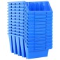 vidaXL Stapelboxen 14 Stk. Blau Kunststoff vidaXL Stapelboxen 14 Stk. Blau Kunststoff