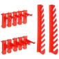 vidaXL 29-tlg. Sichtlagerkasten-Set mit Wandhalterung Rot und Schwarz vidaXL 29-tlg. Sichtlagerkasten-Set mit Wandhalterung Rot und Schwarz