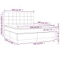 vidaXL Boxspringbett mit Matratze Dunkelbraun 160x200 cm Stoff vidaXL Boxspringbett mit Matratze Dunkelbraun 160x200 cm Stoff