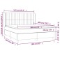 vidaXL Boxspringbett mit Matratze Dunkelbraun 160x200 cm Stoff vidaXL Boxspringbett mit Matratze Dunkelbraun 160x200 cm Stoff
