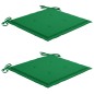 Garten-Essstühle mit Kissen 2 Stk. Massivholz Akazie Garten-Essstühle mit Kissen 2 Stk. Massivholz Akazie