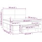 vidaXL Boxspringbett mit Matratze Dunkelbraun 160x200 cm Stoff vidaXL Boxspringbett mit Matratze Dunkelbraun 160x200 cm Stoff