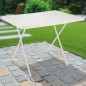 HI Klappbarer Campingtisch Weiß Verstellbar 80x60x51/61 cm HI Klappbarer Campingtisch Weiß Verstellbar 80x60x51/61 cm