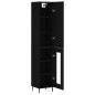 Highboard Schwarz 34,5x34x180 cm Holzwerkstoff Highboard Schwarz 34,5x34x180 cm Holzwerkstoff