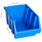 vidaXL Stapelboxen 20 Stk. Blau Kunststoff vidaXL Stapelboxen 20 Stk. Blau Kunststoff