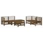 vidaXL 6-tlg. Garten-Lounge-Set Honigbraun Massivholz Kiefer vidaXL 6-tlg. Garten-Lounge-Set Honigbraun Massivholz Kiefer