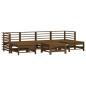 vidaXL 7-tlg. Garten-Lounge-Set Honigbraun Massivholz Kiefer vidaXL 7-tlg. Garten-Lounge-Set Honigbraun Massivholz Kiefer