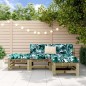 vidaXL 4-tlg. Garten-Lounge-Set Kiefernholz Imprägniert vidaXL 4-tlg. Garten-Lounge-Set Kiefernholz Imprägniert