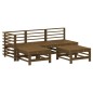 vidaXL 5-tlg. Garten-Lounge-Set Honigbraun Massivholz Kiefer vidaXL 5-tlg. Garten-Lounge-Set Honigbraun Massivholz Kiefer