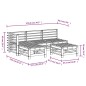 vidaXL 5-tlg. Garten-Lounge-Set Honigbraun Massivholz Kiefer vidaXL 5-tlg. Garten-Lounge-Set Honigbraun Massivholz Kiefer