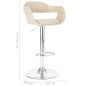 vidaXL Barhocker Weiß Kunstleder vidaXL Barhocker Weiß Kunstleder