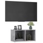 vidaXL TV-Schrank Betongrau 72x35x36,5 cm Holzwerkstoff vidaXL TV-Schrank Betongrau 72x35x36,5 cm Holzwerkstoff
