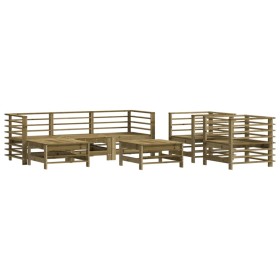 vidaXL 7-tlg. Garten-Lounge-Set Kiefernholz Imprägniert