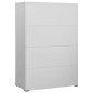 vidaXL Aktenschrank Hellgrau 90x46x134 cm Stahl