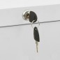 vidaXL Aktenschrank Hellgrau 90x46x134 cm Stahl