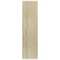 vidaXL Bücherregal/TV-Schrank Weiß Sonoma-Eiche 36x30x143 cm vidaXL Bücherregal/TV-Schrank Weiß Sonoma-Eiche 36x30x143 cm