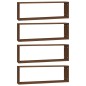 vidaXL Wandregale 4 Stk. Braun Eichen-Optik 80x15x26,5cm Holzwerkstoff vidaXL Wandregale 4 Stk. Braun Eichen-Optik 80x15x26,5cm Holzwerkstoff