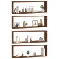 vidaXL Wandregale 4 Stk. Braun Eichen-Optik 80x15x26,5cm Holzwerkstoff vidaXL Wandregale 4 Stk. Braun Eichen-Optik 80x15x26,5cm Holzwerkstoff