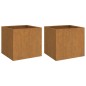 vidaXL Pflanzkübel 2 Stk. 42x40x39 cm Cortenstahl vidaXL Pflanzkübel 2 Stk. 42x40x39 cm Cortenstahl