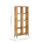 vidaXL Bücherregal 80 x 25 x 175 cm Mango Massivholz vidaXL Bücherregal 80 x 25 x 175 cm Mango Massivholz