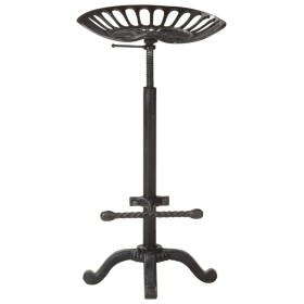 vidaXL Barhocker Schwarz Gusseisen